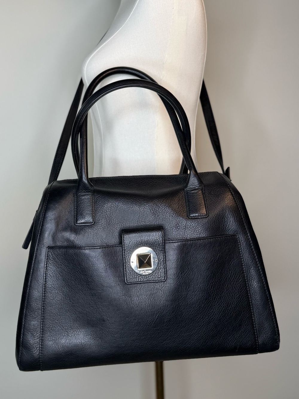 kate spade Catalina Black Leather Large Bag